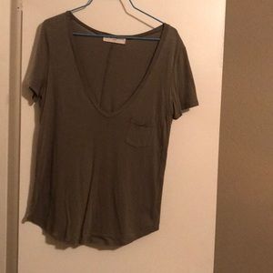 Olive green V-Neck